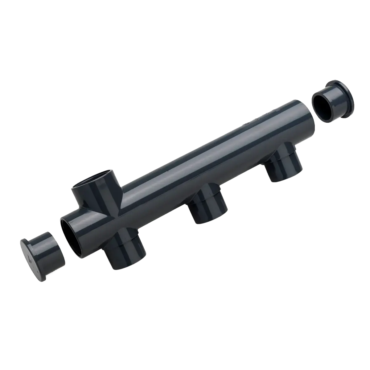 Colector con salida lateral PN10 - PN16 diametro 63 mm (para pegar)